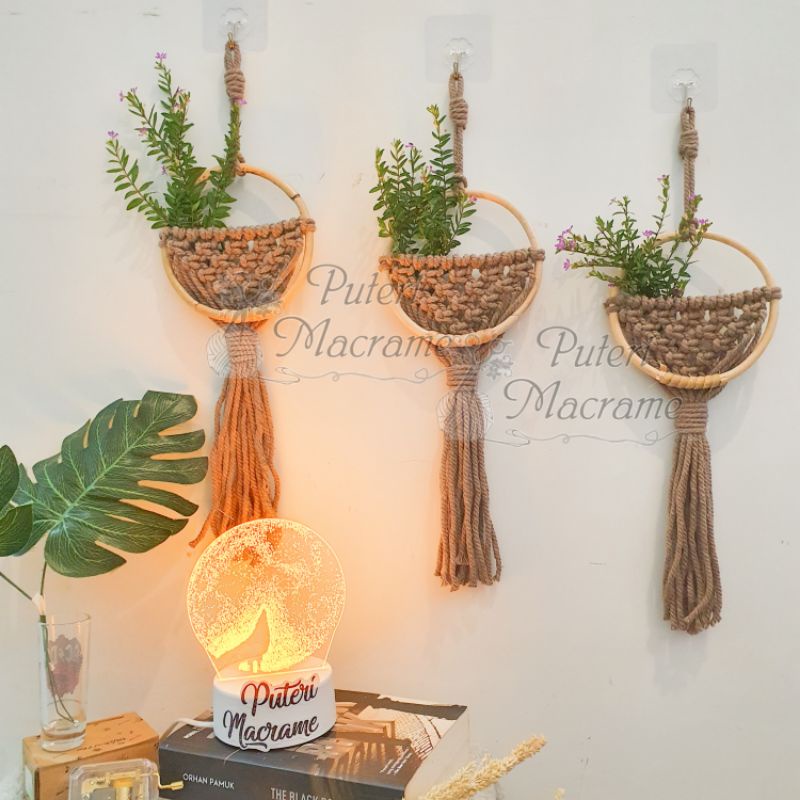 Hiasan Dinding Macrame Earth Tone