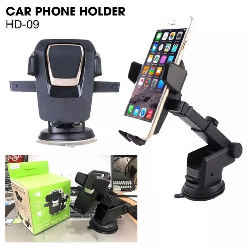 HD 09 Holder Mobil Phone Holder Silikon 360 Rotation Universal Phone Holder