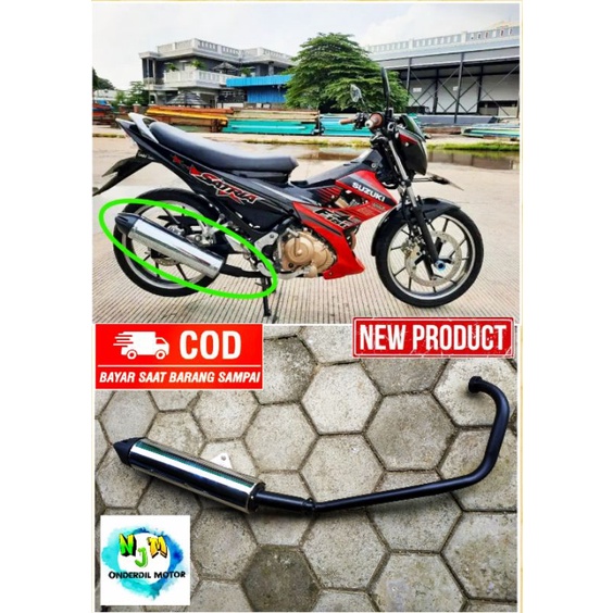 KNALPOT STANDARD SUZUKI SATRIA FU 150 NEW 2007 2008 2009 2010 2011 2012 2013 Knalpot standar