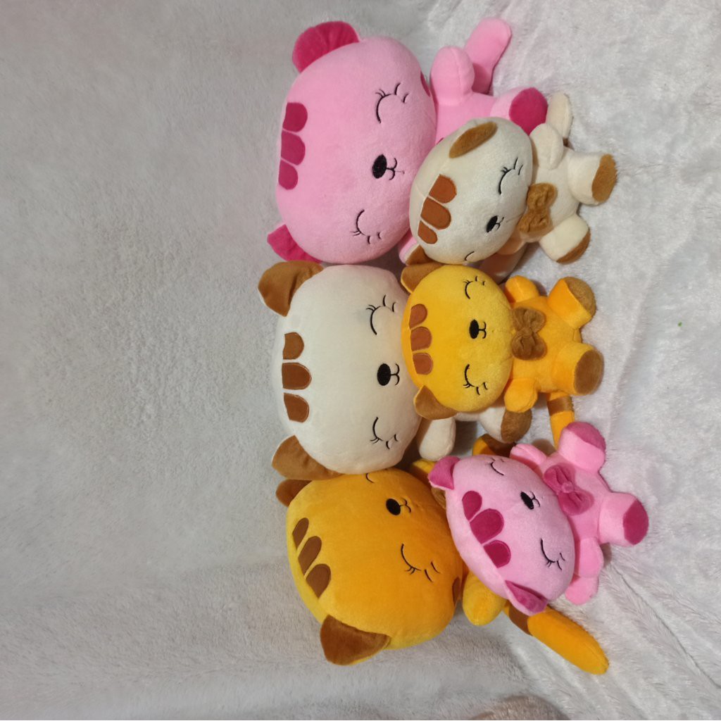 boneka paket kucing cantik lengkap XL 3 warna S 3 warna