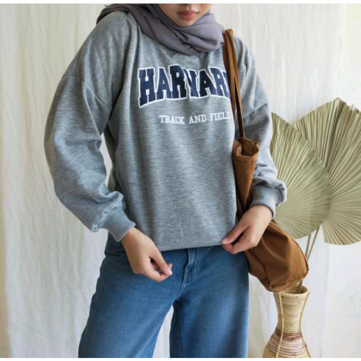 Harvard Sweater / Sweatshirt Oversize Terlaris Populer Murah Crewneck / hoodie oversize /sweater ove