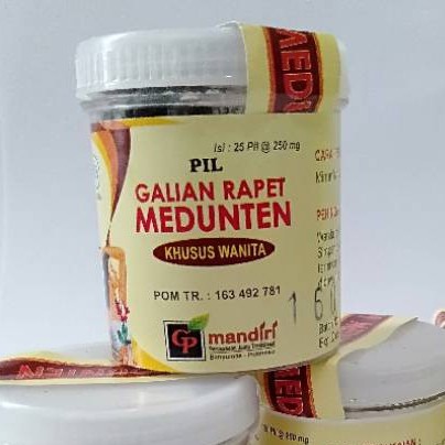 

Jamu Pil Galian Rapet Ramuan Medunten isi 25pil [BISA COD]