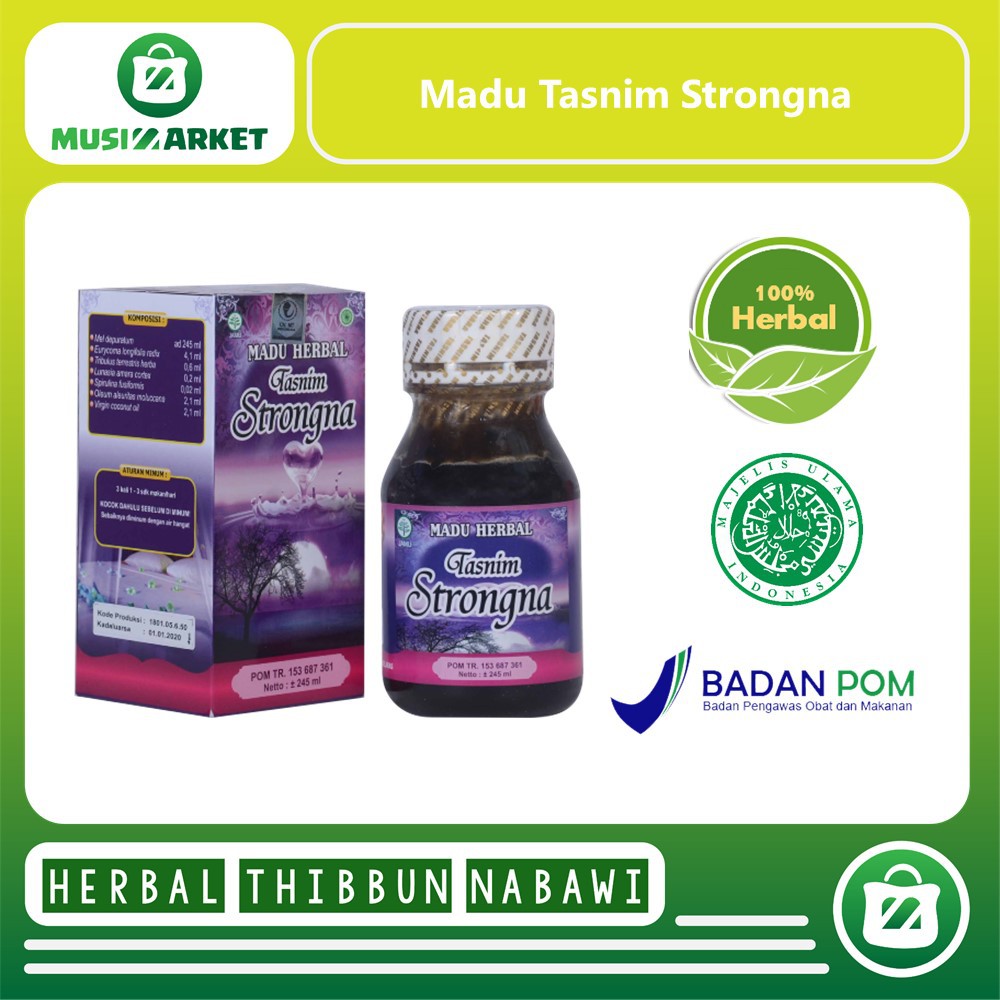 MADU TASNIM STRONGNA 245ML HERBAL STAMINA BERKHASIAT