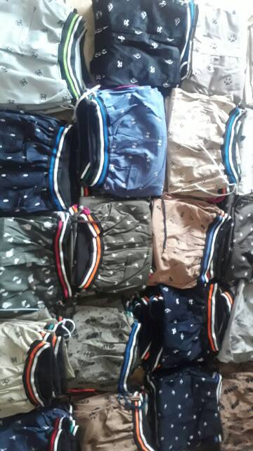 (UNISEX) CELANA PENDEK PRIA WANITA MOTIF/ DISTRO RIP MURAH/CELANA CHINO MOTIF