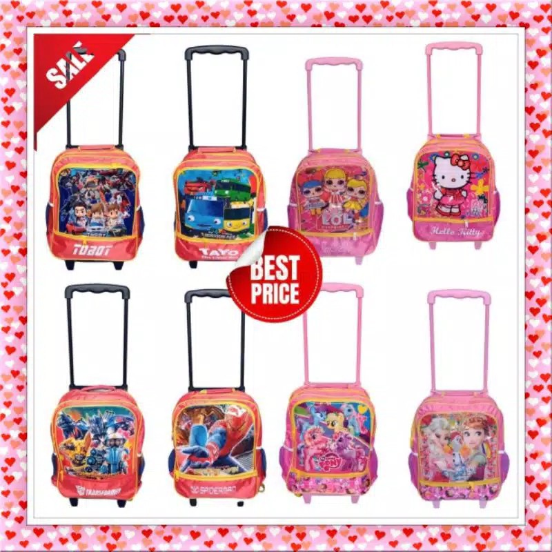 Tas Dorong Anak TK Sd Tas Roda Anak Ransel Sekolah