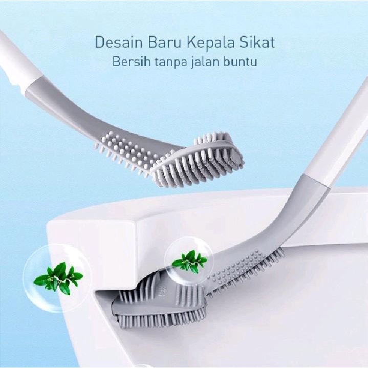 Sikat Toilet Silikon Golf Sikat Silicon Fleksibel Sikat Pembersih Kamar Mandi Sikat Wc Silikon Brush