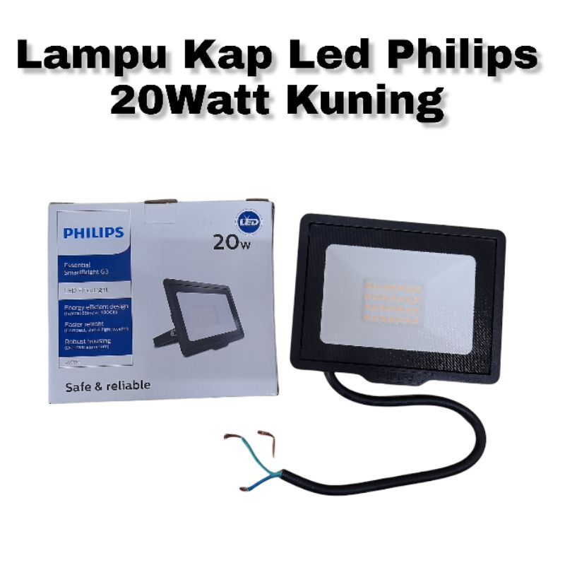 Lampu Sorot / Lampu Kap Led / 20 Watt Kuning Philips