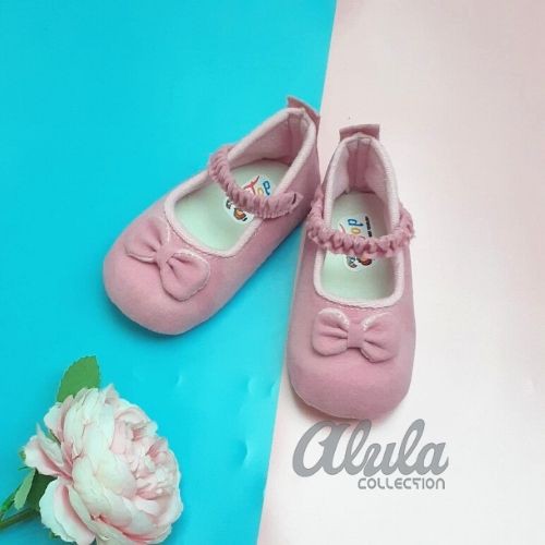 Sepatu Bayi Balet Serut Perempuan Lucu Sepatu Bayi Flatshoes Kekinian