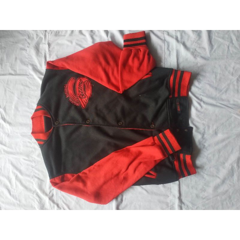 Zip Jaket Baseball Varsity Vintage Retro Gizzmo Preloved Murah THRIFT PRELOVED SECOND BRAND ORIGINAL