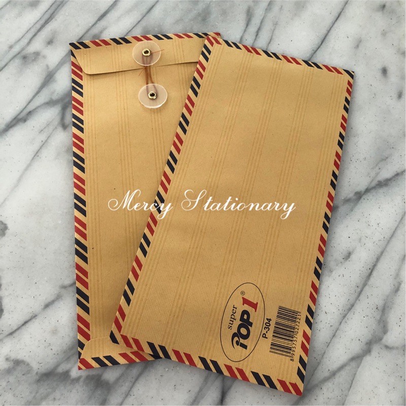 

Amplop Coklat Airmail Tali 304- Amplop Coklat Amplop Lamaran Kerja - 10 pcs