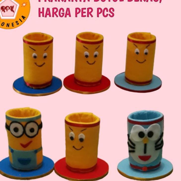 

(HOT PRODUCT BEST SELLER) PRAKARYA BOTOL BEKAS, KERAJINAN TANGAN, TEMPAT PENSIL BOTOL BEKAS