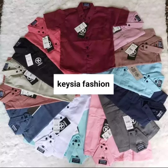 Kemeja fashion Anak Remaja Oxford Distro Premium 1-10 Tahun