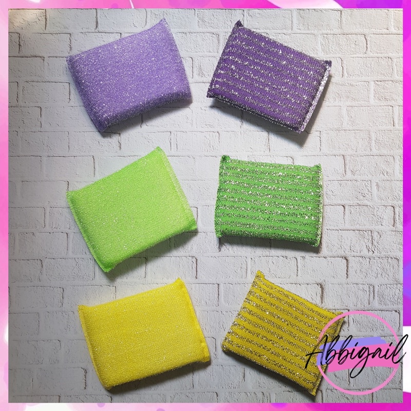 𝘈𝘉𝘎✰ Spons Spon Dapur Alat Pembersih Mencuci Piring Sabut Gosok Sponge Pad Sikat Cuci Piring 1181