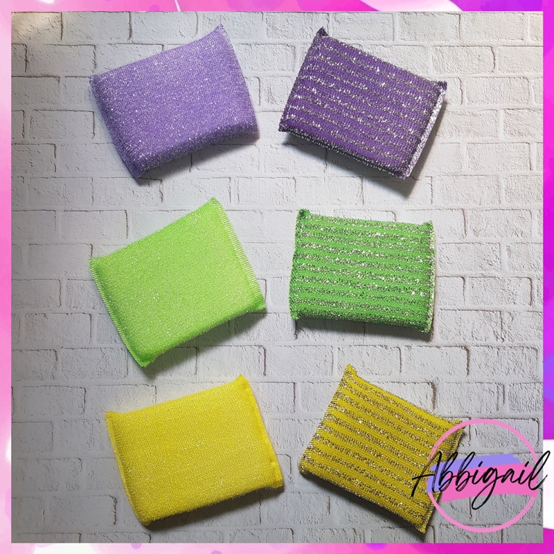 𝘈𝘉𝘎✰ Spons Spon Dapur Alat Pembersih Mencuci Piring Sabut Gosok Sponge Pad Sikat Cuci Piring 1181