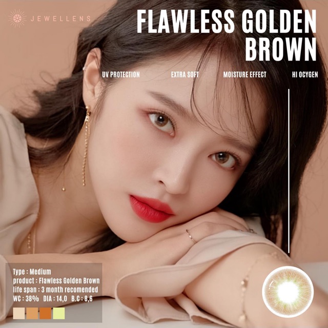 Flawless Golden Brown SOFTLENS KOREA JEWELLENS
