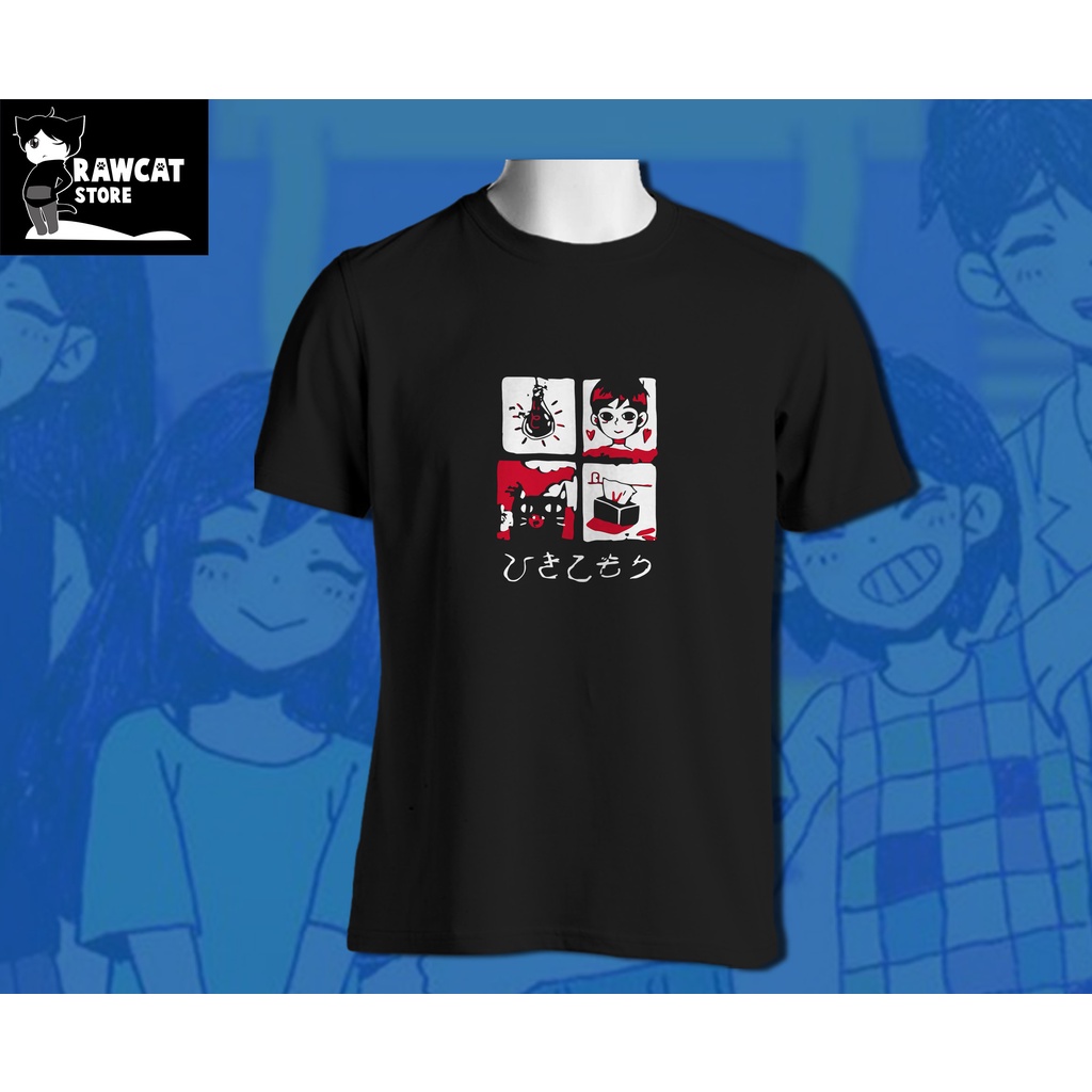 kaos pria game omori