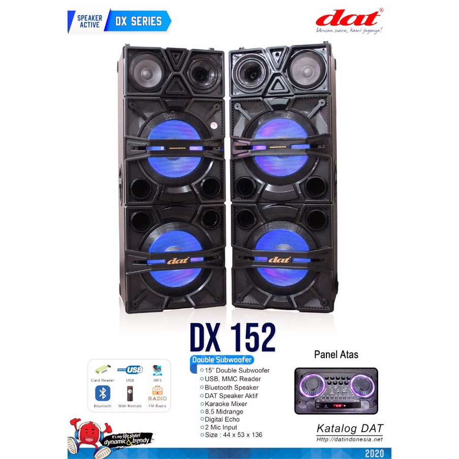 Active Speaker DAT DX-152 / Speaker Aktif DAT DX152
