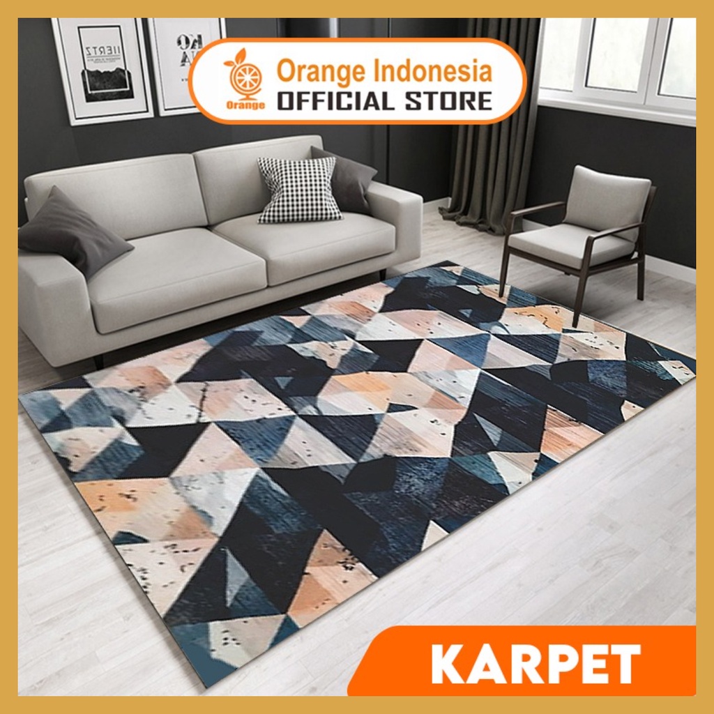 Karpet Lantai Karpet Permadani Karpet Ruang Tamu Anti Slip Ukuran 90Cmx150 Cm Karpet Anti Slip GOSHOP88