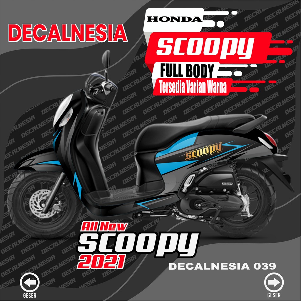 Stiker Full Body Scoopy 2021 Roadrace Variasi - Decal Motor Scoopy All New 2021 - Stiker Scopy 2021
