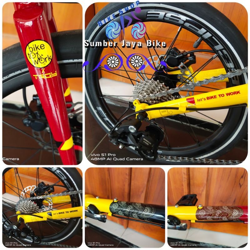 Sepeda Lipat 16 Inch Element TROY X B2W 10Speed Hydraulic