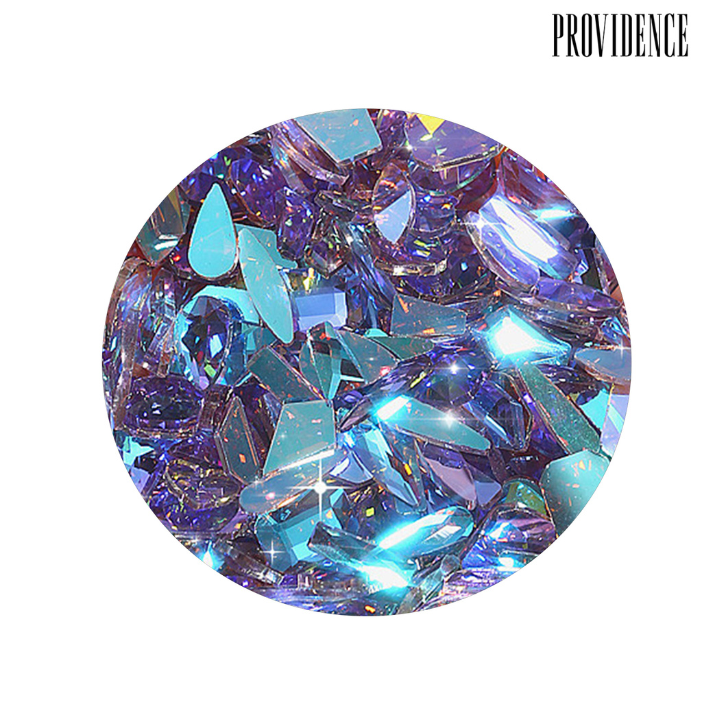 Providence 100pcs / Kantong Berlian Imitasi Flat Back Untuk Dekorasi Nail Art