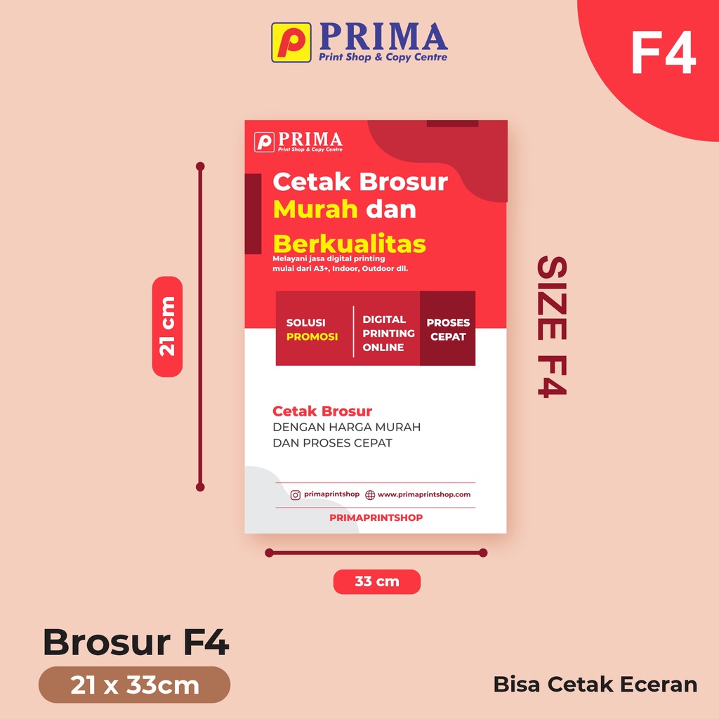 

Cetak Brosur Murah ( F4 ) - Bisa Cetak Eceran