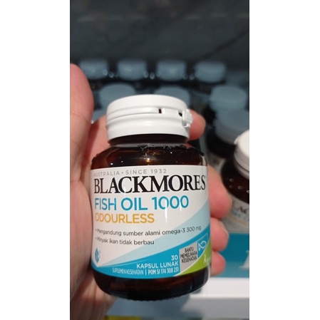 Minyak ikan BLACKMORES Odourless Fish Oil 1000 200 caps & 400 Caps BPOM Original Australia Vitamin