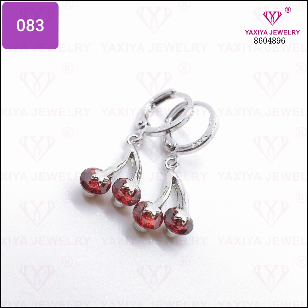 

Anting Emas Putih Silver perhiasan Lapis Emas 18K Yaxiya Jewelry 083