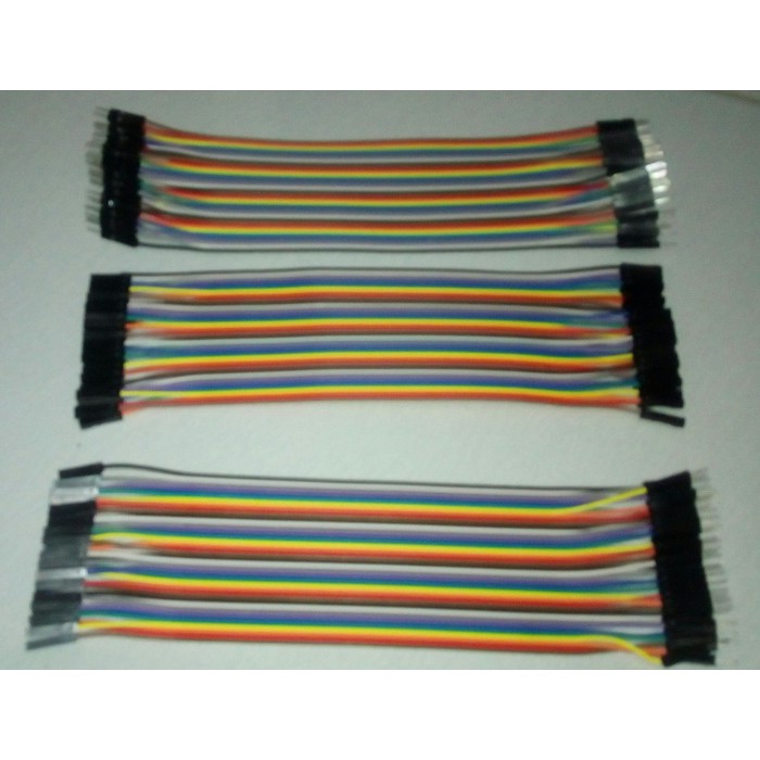 HQ 1 sheet (40 pcs) 20cm Kabel Jumber Dupont line (M-M / M-F / F-F)