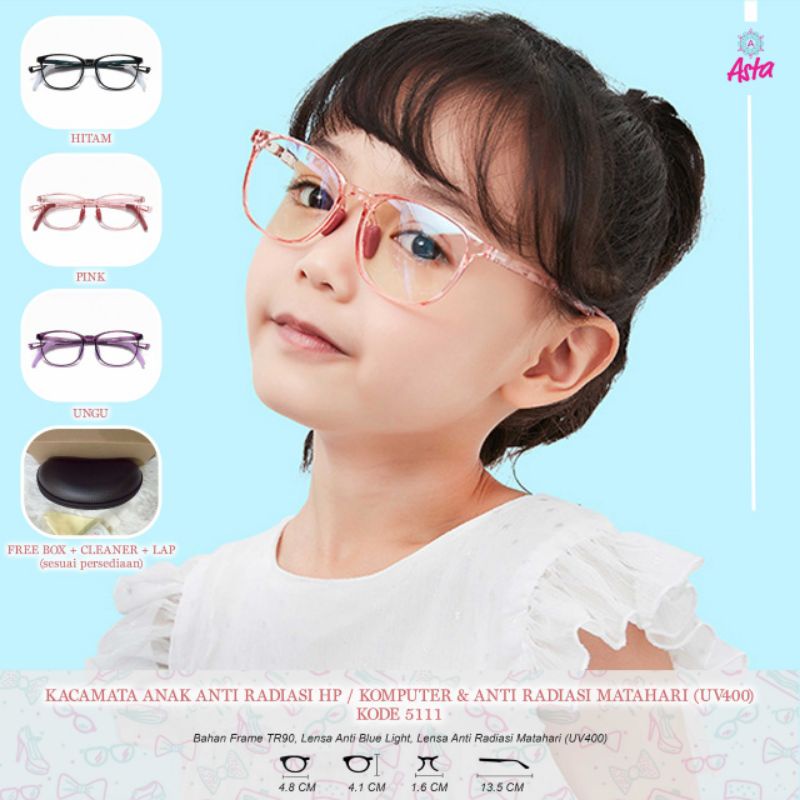 kacamata anak anti radiasi kode 5111 by asta