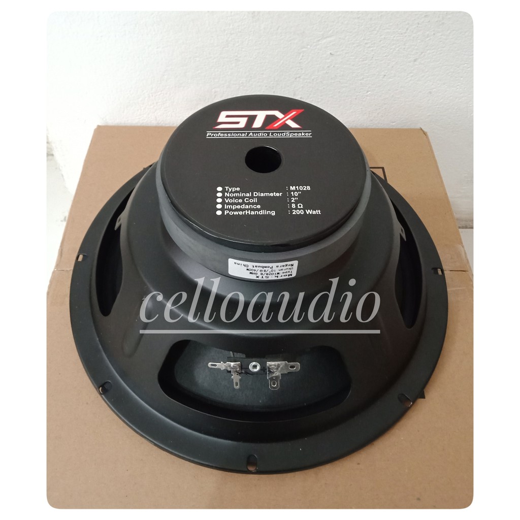 Komponen Woofer Speaker STX M1028 10 Inch