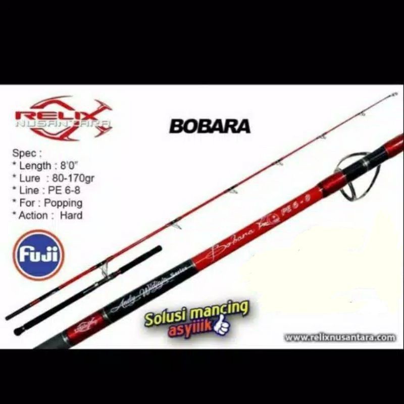 Rod RELIX NUSANTARA ANDY WIDJAJA BOBARA 8'0 / 240cm Line Test PE.6-8