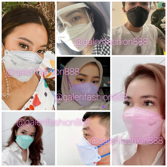 CONSUMABLE-DISPOSABLE- MASKER SENSI CONVEX MASK 4 PLY MODEL EVO 3D EARLOOP SACHET ISI 2 PCS - MERAH