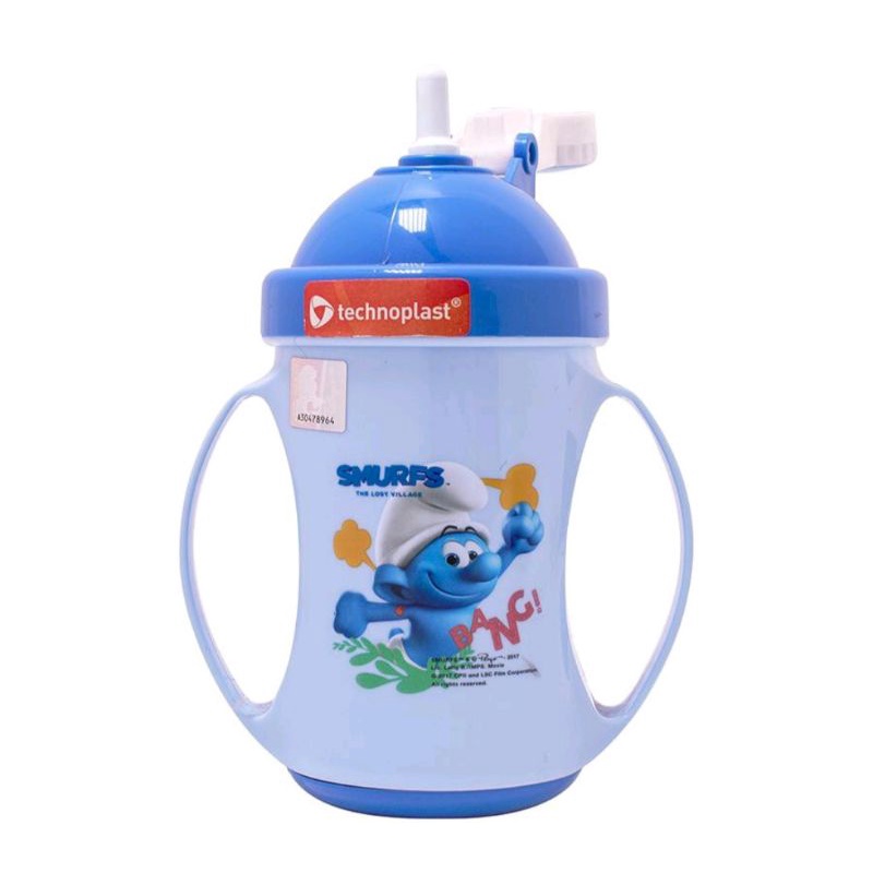 BOTOL MINUM SMURF TECHNOPLAST 350 ML BOTOL BAYI BALITA DOT GELAS