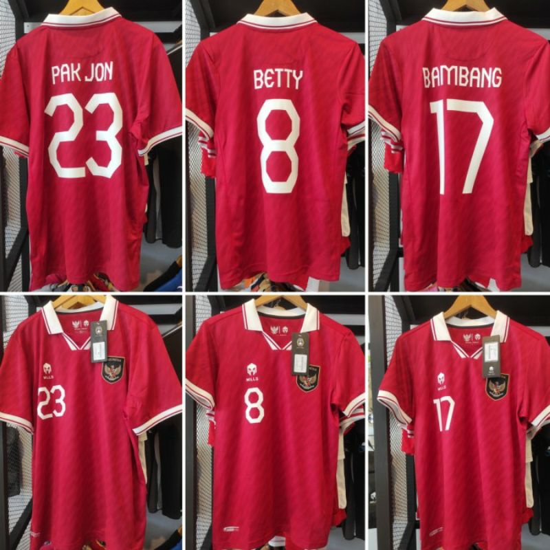 Jersey Bola Timnas Indonesia AFF 2022 / Baju Kaos SepakBola Dewasa Tim Nasional Merah Putih Grade ori Home 2022 Garuda di dadaku Football Tshirt Atasan kerah Mills / Juara AF U16 U20 2022 Ukuran Dewasa / Kaos Nobar Timnas / sport collection jakarta