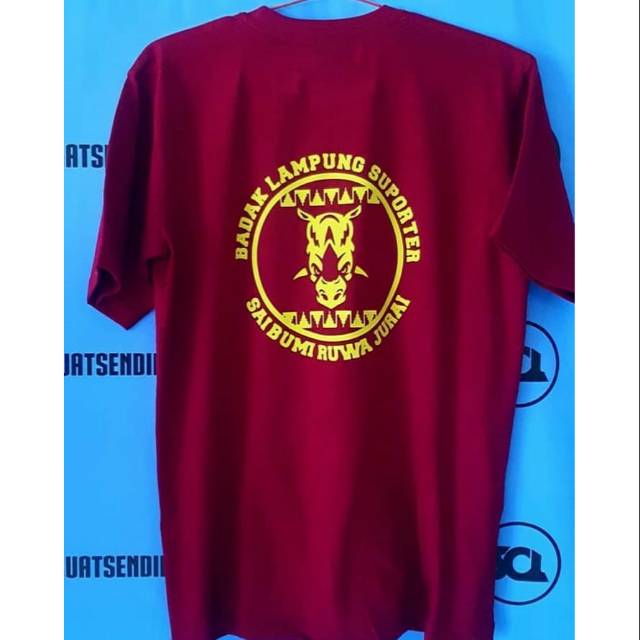Kaos badak lampung suporter