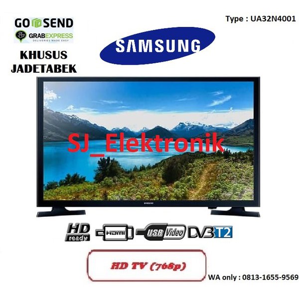 Penawaranspesial LED TV Samsung 32 Inch UA32N4001 - 32N4001 HDTV DVB-T2 HDMI USB Movie terbaik