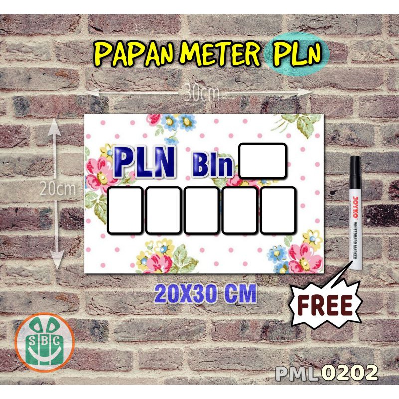 

Stokastik Papan Meter Listrik PLN PAM motif Unik - Shabby 02