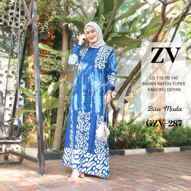 GAMIS TWILL RAYON KANCING DEPAN