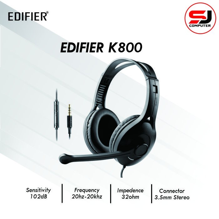 Headphone K800 Edifier Headset Communicator Light Gaming Weight