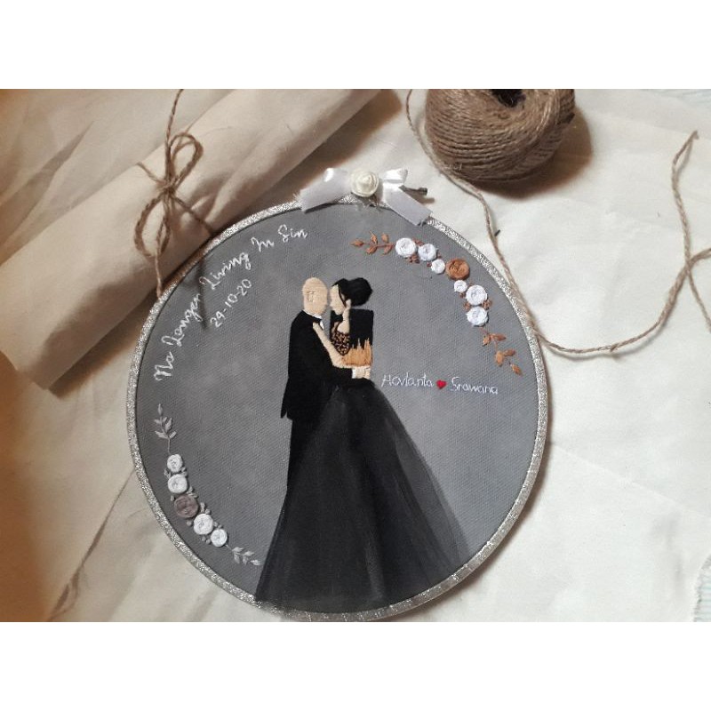 EMBROIDERY HADIAH PERNIKAHAN/ANNIVERSARY