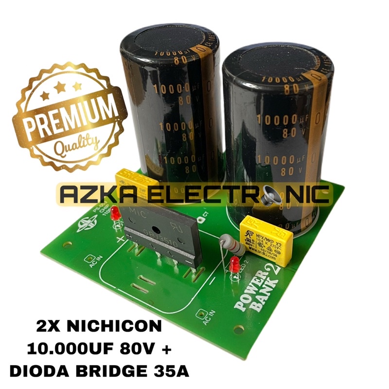 Kit Power Supply 2 x 10.000uF 80V Nichicon