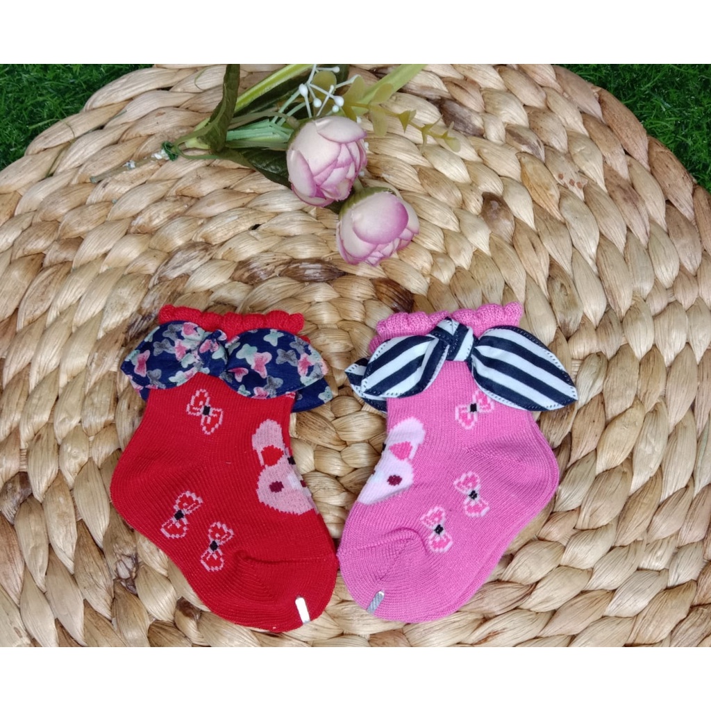 Kaos Kaki Baby Pita Motif Isi 2 Pasang