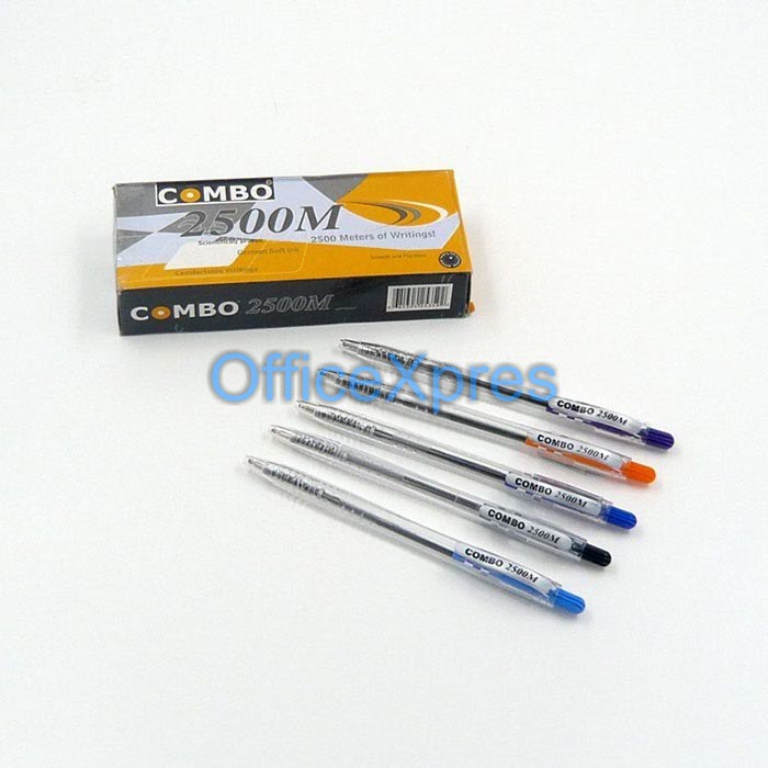 

Pulpen Cetek / Ball Pen / Bolpoin / Ballpoint / Bolpen / Pen Plastik Combo 2500M