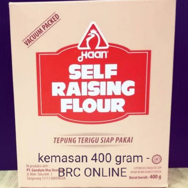 

SELF RAISING FLOUR MERK HAAN 400 gram