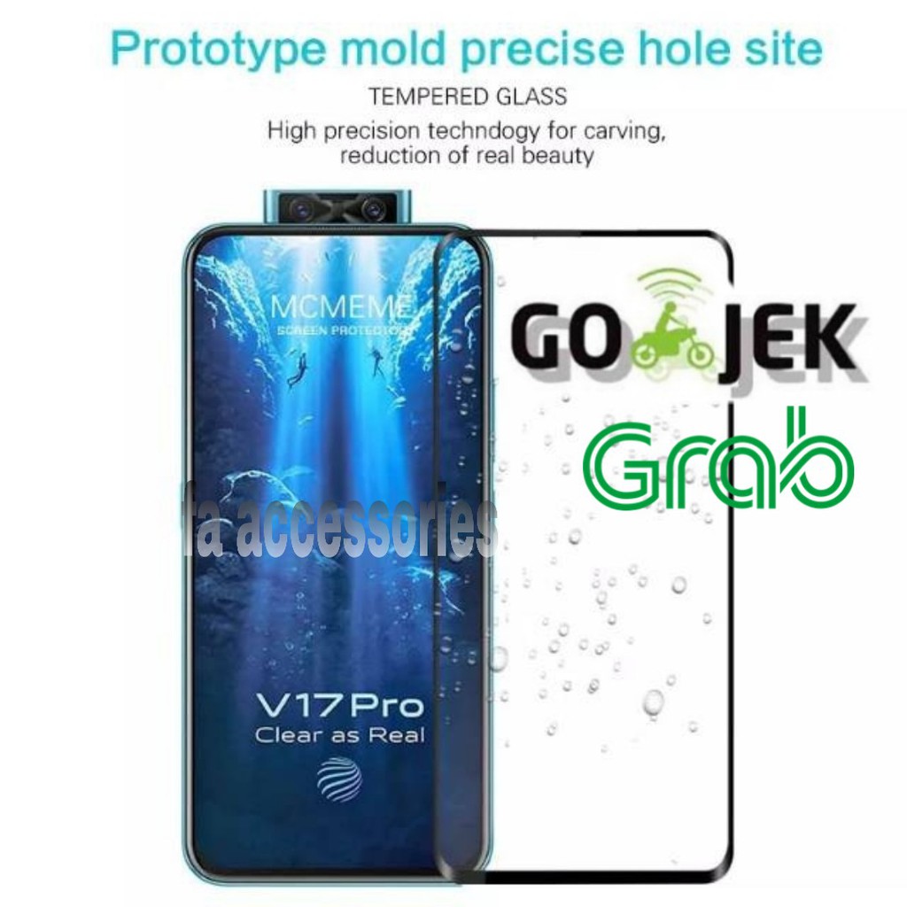 Vivo V17 Pro Tempered Glass Warna 5D 9D Anti gores kaca Full Cover V17Pro