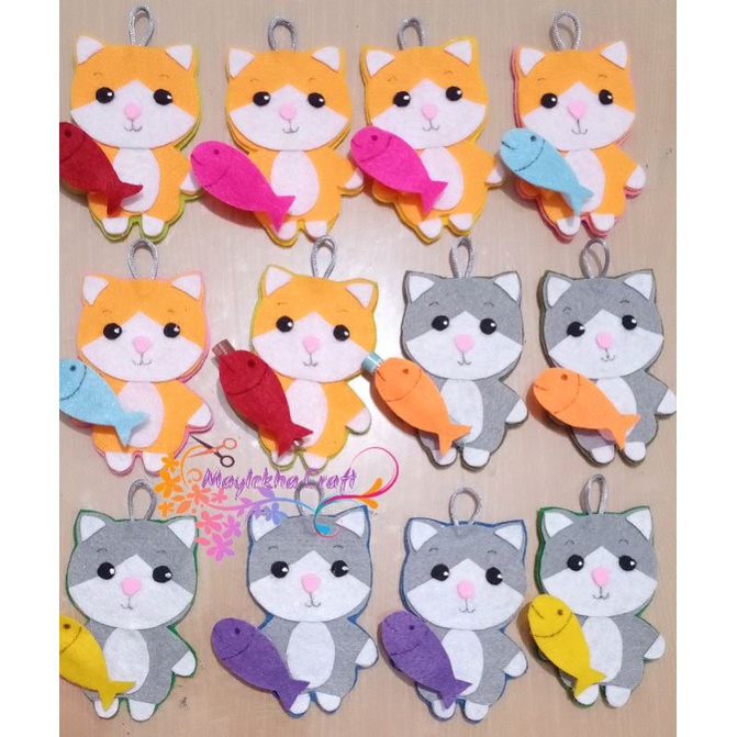 

Amplop karakter kucing dari kain flanel