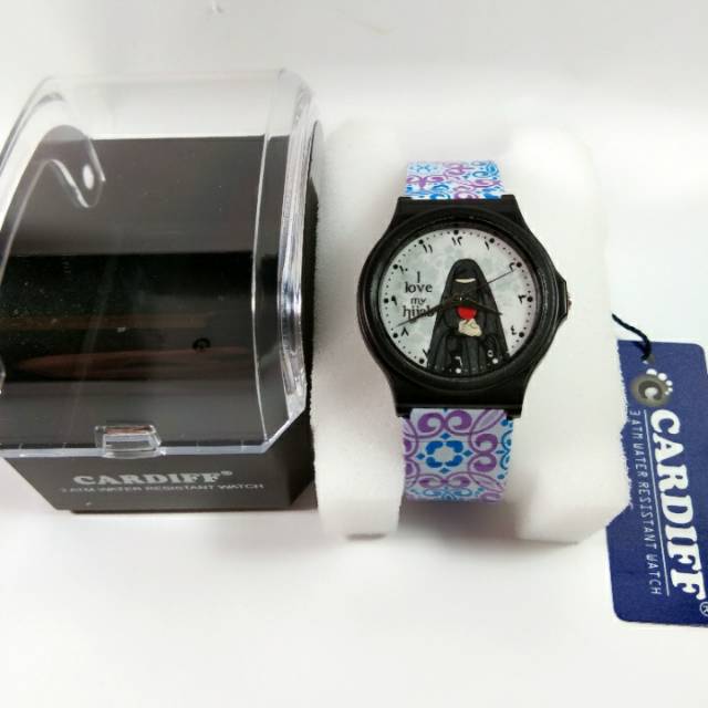 Jam Tangan Wanita/Niqobis Batik/Barand Cardiff Original