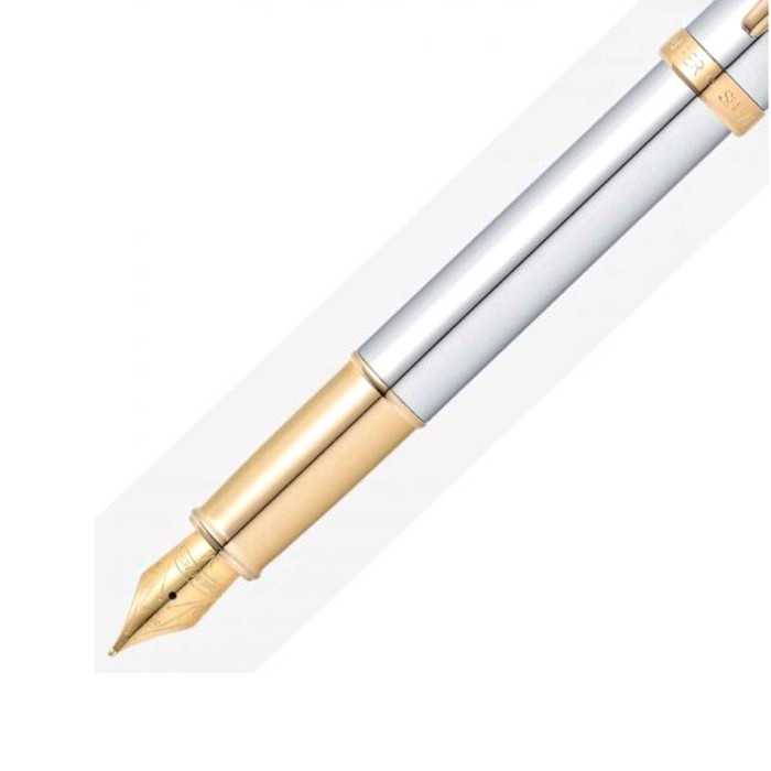 

Sheaffer® SGC100 - 9340 Brushed Chrome with 22K Gold Fountain Pen promo