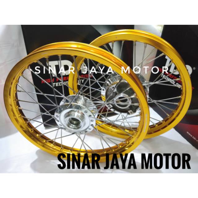 Sepaket Paketan Pelak Velg TDR Tiger revo Ring 17 Ukuran 160 185  Ring 17 TDR Thailand Pemasangan Pn